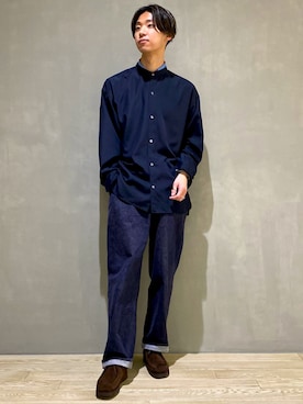 「Graphpaper（グラフペーパー）のアイテム」を使った、mizukiさん（メンズ・176cm）の春コーディネート