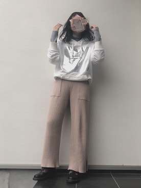 「ゆるゆる」｜「アイテム（その他シューズ）」を使った、nachiさん（レディース・158cm）の冬コーディネート