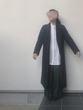 「バブーシュ」｜「アイテム（その他アウター）」を使った、nachiさん（レディース・158cm）の冬コーディネート