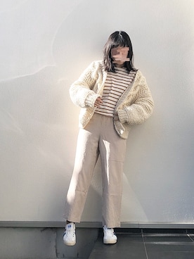 「アイテム（スリッポン）」を使った、nachiさん（レディース・157cm・20代）の冬コーディネート