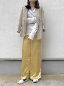 「extra　XⅢ（エクストラサーティーン）のアイテム」を使った、nachiさん（レディース・157cm）の春コーディネート