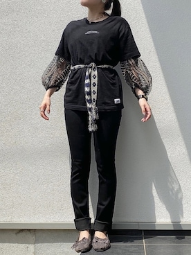 「アイテム（イヤリング）」を使った、nachiさん（レディース・157cm・20代）の夏コーディネート