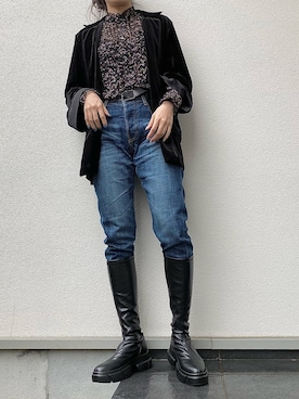 「choosy chu（チュージーチュー）のアイテム」を使った、nachiさん（レディース・156cm）の冬コーディネート