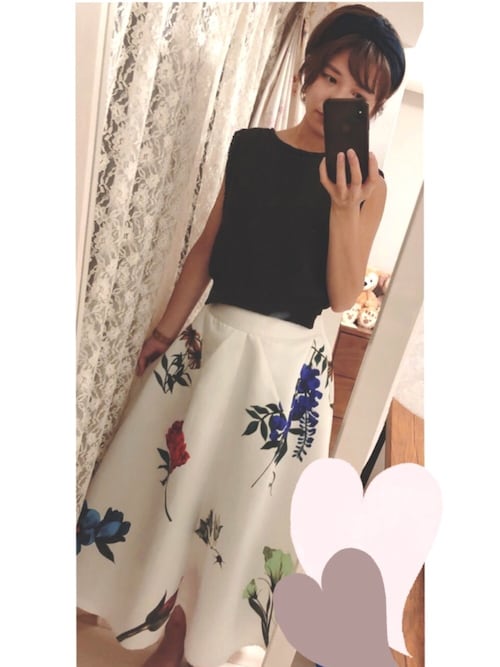Ameri（アメリ）の「AMANDA FLARE SKIRT（スカート）」 - WEAR