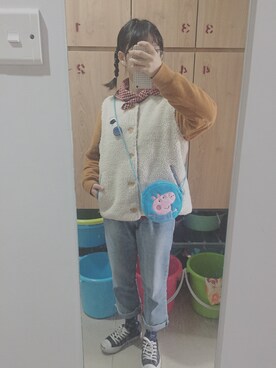 「TYAKASHAのアイテム（ジャケット/アウター）」を使った、mango_goさん（レディース・150cm）の春コーディネート