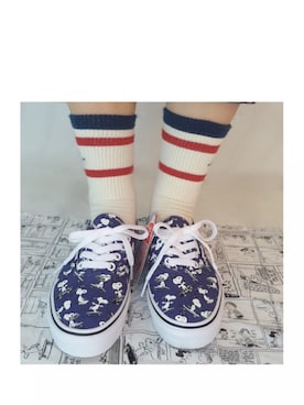 「VANS（バンズ）のアイテム（スニーカー、ブルー系）」を使った、mango_goさん（レディース・151cm）の夏コーディネート