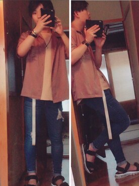 さえさえさん（メンズ・167cm）の夏コーディネート