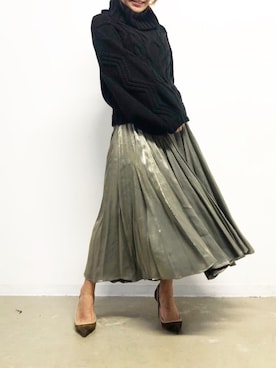 「LA BELLE ETUDE（ラベルエチュード）のアイテム（シューズ）」を使った、おみそさん（レディース・159cm）の冬コーディネート