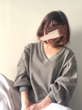 「LA BELLE ETUDE（ラベルエチュード）のアイテム（Tシャツ/カットソー）」を使った、おみそさん（レディース・159cm）の春コーディネート