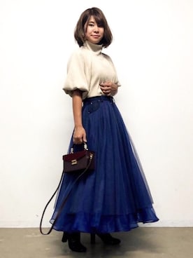 「LA BELLE ETUDE（ラベルエチュード）のアイテム（バッグ）」を使った、おみそさん（レディース・159cm）の春コーディネート