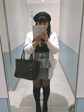 「夢展望（ユメテンボウ）のアイテム（ハンチング/ベレー帽）」を使った、るなさん（レディース・163cm）の秋コーディネート