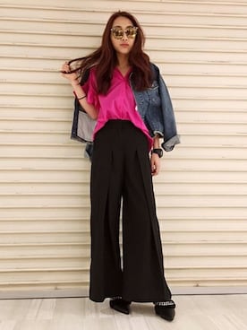 「サボ」｜SATOMIさん（レディース・161cm）の秋コーディネート