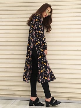 「ロングカーディガン」｜SATOMIさん（レディース・161cm）の秋コーディネート