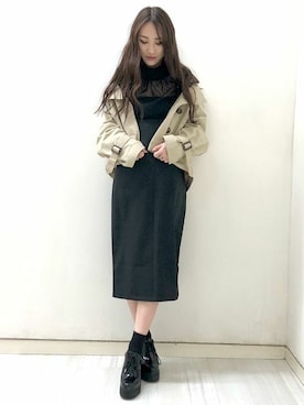 「プラットフォーム」｜「アイテム（その他シューズ）」を使った、SATOMIさん（レディース・161cm）の冬コーディネート