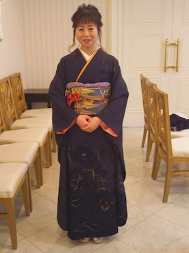 「アイテム（浴衣）」を使った、mariaさん（レディース・151cm・20代）の秋コーディネート