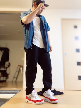 「CLUCT（クラクト）のアイテム（キャップ）」を使った、畑さんさん（メンズ・170cm）の夏コーディネート