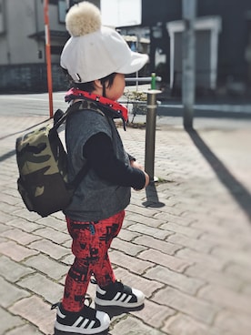 「BIT'Z（ビッツ）のアイテム（パンツ）」を使った、A Oさん（キッズ・80cm）の春コーディネート