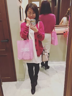 「SEE BY CHLOE（シーバイクロエ）のアイテム（ブーツ）」を使った、えり子りんさん（レディース・158cm）の春コーディネート