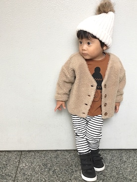 tooowaさん（キッズ・80cm）の秋コーディネート
