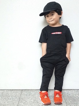 「ナイキリフト」｜「アイテム（サロペット/オーバーオール）」を使った、tooowaさん（キッズ・90cm）の夏コーディネート