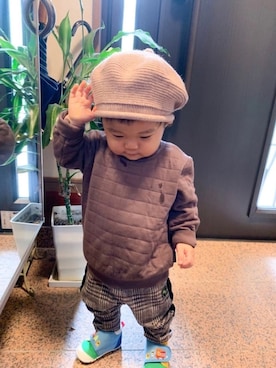 「MIKI HOUSE（ミキハウス）のアイテム」を使った、yuto@airiさん（キッズ・70cm）の秋コーディネート