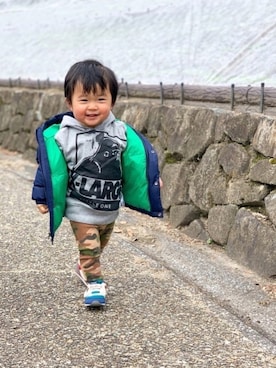 「POLO RALPH LAUREN CHILDRENSWEAR（ポロ ラルフ ローレン チルドレンズウェア）のアイテム」を使った、yuto@airiさん（キッズ・80cm）の冬コーディネート