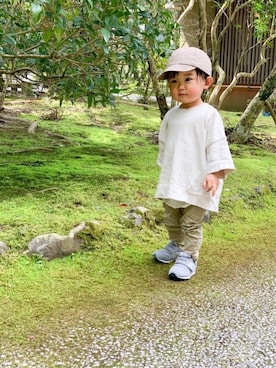 「quoti use fith（クゥオティ　ユース　フィス）のアイテム」を使った、yuto@airiさん（キッズ・80cm）の春コーディネート