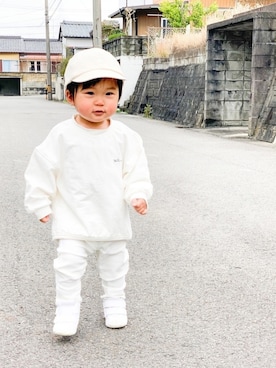 「quoti use fith（クゥオティ　ユース　フィス）のアイテム」を使った、yuto@airiさん（キッズ・80cm）の春コーディネート