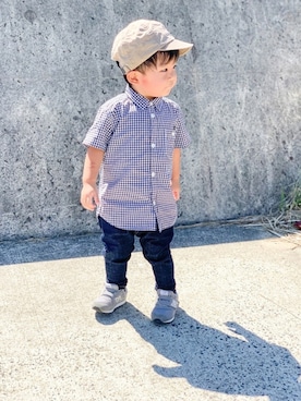 「quoti use fith（クゥオティ　ユース　フィス）のアイテム」を使った、yuto@airiさん（キッズ・90cm）の秋コーディネート