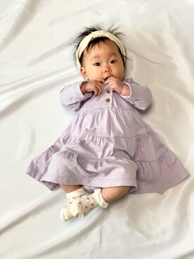 ヘアバンドを使った 赤ちゃんコーデ の人気ファッションコーディネート Wear