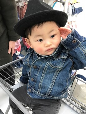 「9ヶ月」｜「アイテム（ジャケット/アウター）」を使った、eichiiiinさん（キッズ・80cm）の冬コーディネート