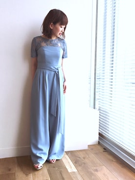 「アパートバイローリーズ」｜「アイテム（サロペット/オーバーオール）」を使った、mihoさん（レディース・153cm）の春コーディネート