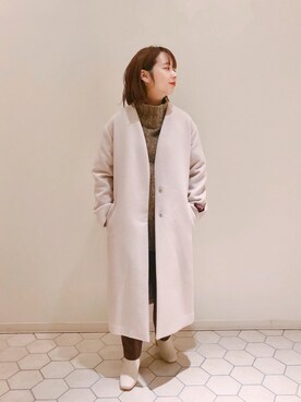 「アパートバイローリーズ」｜「アイテム（その他アウター）」を使った、mihoさん（レディース・152cm）の冬コーディネート