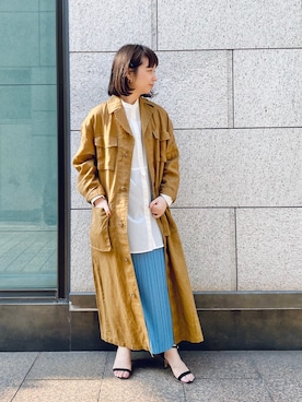「アパートバイローリーズ」｜「アイテム（その他アウター）」を使った、mihoさん（レディース・152cm）の春コーディネート