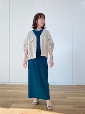 「アパートバイローリーズ」｜「アイテム（ブルゾン）」を使った、mihoさん（レディース・152cm）の春コーディネート