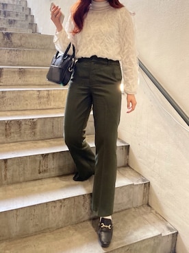 「GOGOSING（ゴゴシング）のアイテム（トップス）」を使った、naoさん（レディース・160cm）の冬コーディネート