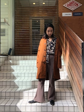 「Yarmo（ヤーモ）のアイテム」を使った、akaneさん（レディース・162cm）の秋コーディネート