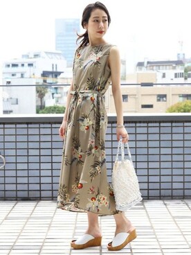 akaneさん（レディース・162cm）の夏コーディネート