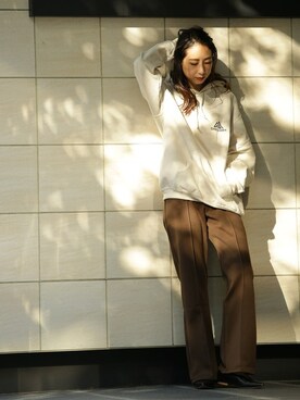 「GREGORY（グレゴリー）のアイテム（トップス）」を使った、akaneさん（レディース・162cm）の秋コーディネート