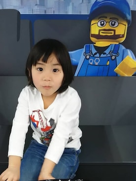 「LEGO（レゴ）のアイテム」を使った、mayuさん（キッズ・100cm）の夏コーディネート