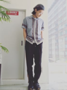 水野亘さん（メンズ・175cm）の夏コーディネート