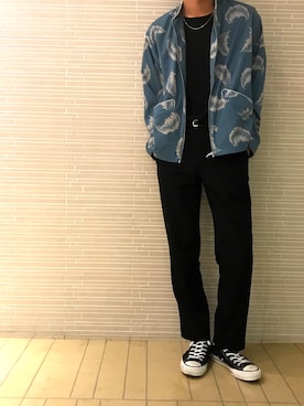 「STUDIOUS」｜水野亘さん（メンズ・175cm）の春コーディネート