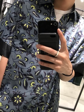 「開襟シャツ」｜水野亘さん（メンズ・175cm）の夏コーディネート