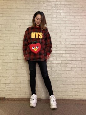 「トマトバード」｜rairaiさん（レディース・159cm）の秋コーディネート