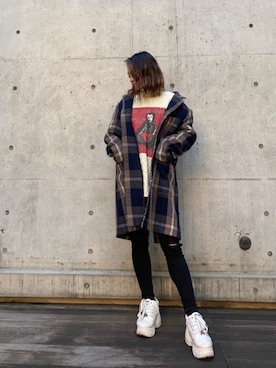 rairaiさん(レディース・159cm)の冬コーディネート