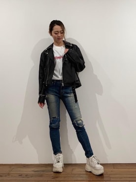 rairaiさん(レディース・159cm)の冬コーディネート