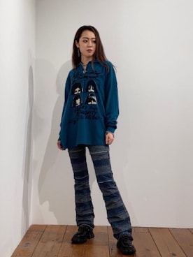 「でにむ」｜「アイテム（その他シューズ）」を使った、rairaiさん（レディース・159cm）の春コーディネート