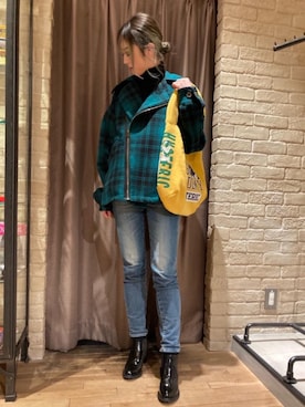 「らふこーで」｜「アイテム（ブーツ）」を使った、rairaiさん（レディース・159cm）の冬コーディネート