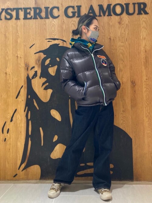 ヒステリックグラマー COSMIC MISSIONアップリケ ダウンジャケット HYSTERIC GLAMOUR（ヒステリックグラマー）の「COSMIC MISSION
