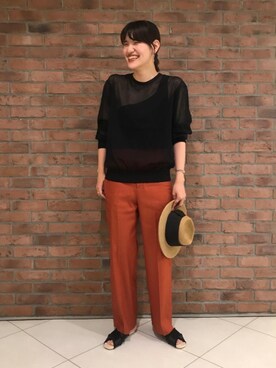 Hikaru Hoshibaさん（レディース・169cm）の夏コーディネート